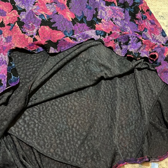 French Laundry Leopard Floral and Lace A-Line Maxi Skirt - Picture 9 of 11